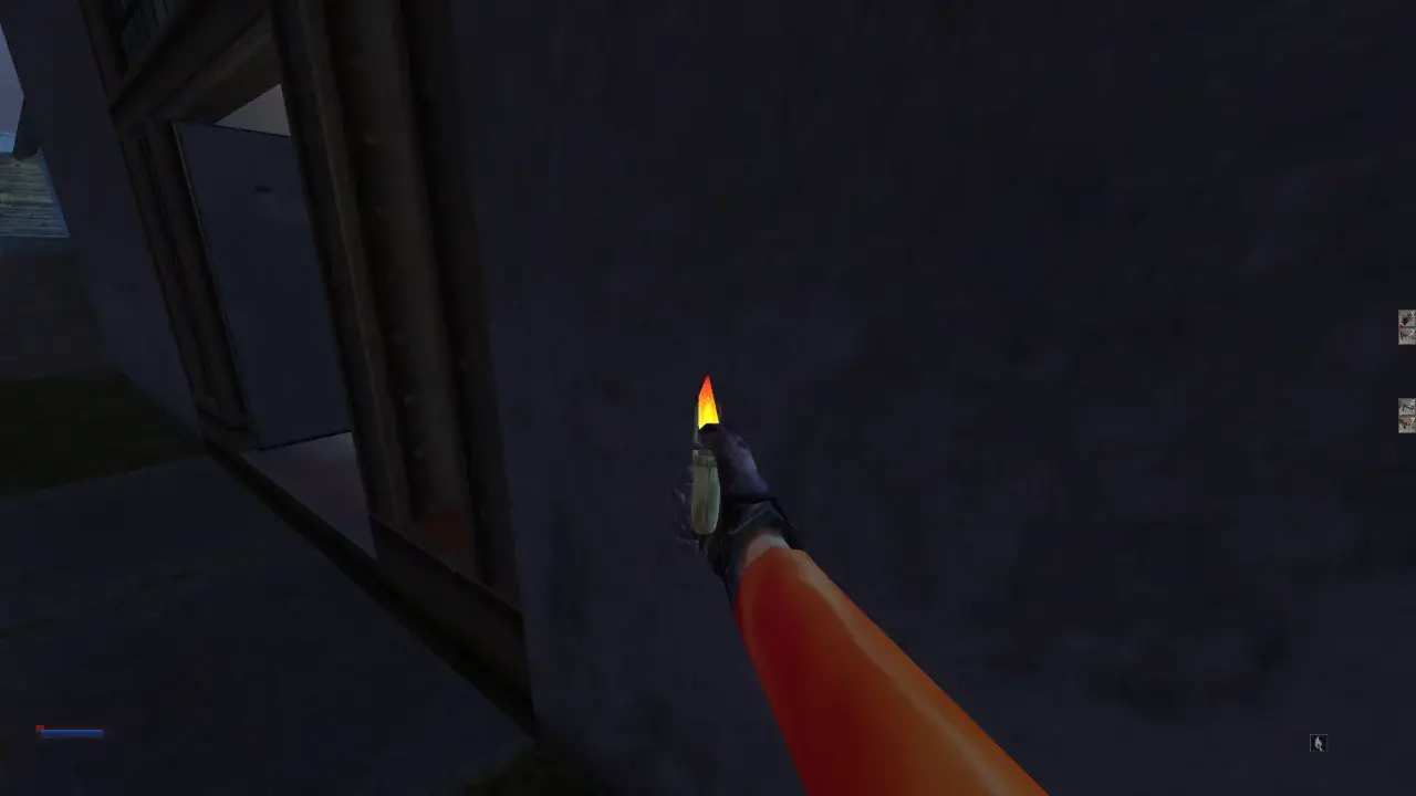 Before: The lighter doesn't light up what is around you.